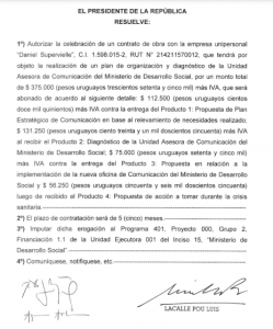 El MIDES volvió a contratar de forma DIRECTA al Asesor de campaña de Lacalle Pou, Supervielle
