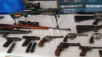 Incautaron en Maldonado más de 25 armas de fuego y 460 municiones