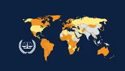 Mapa de países que forman parte de la CPI. Donald Trump invitó a Benjamin Netanyahu a EEUU para discutir un cese al fuego con el Líbano. Sin embargo la CPI mantiene una orden de arrestro contra el primer ministro israelí por crímenes de guerra y de lesa humanidad.&nbsp;