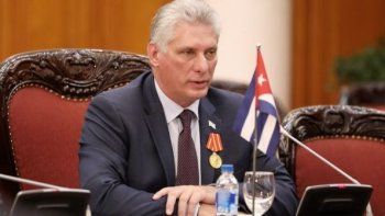 Díaz-Canel agradeció a Uruguay por el envío de ayuda solidaria a Cuba