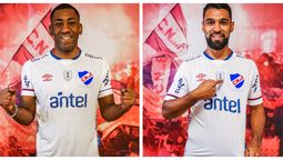 altText(Carneiro y Romero están prontos para saltar a la cancha)}