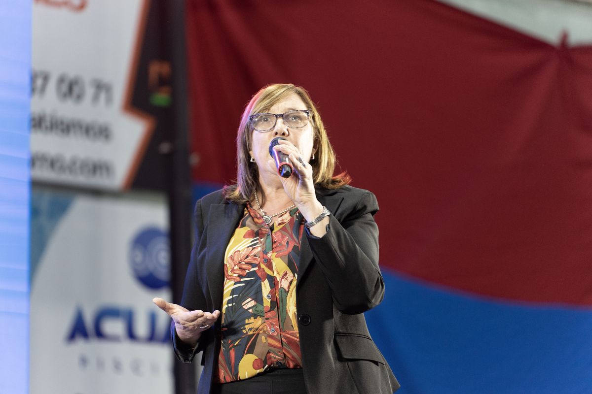 Susana Muniz, presidenta de la mesa departamental de Canelones.