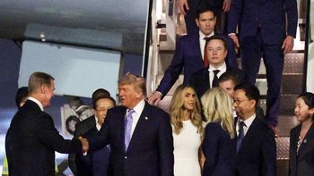 Trump llegó a China para reunión cumbre con Xi Jinping