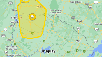 Inumet anunció posibles tormentas y granizo para el norte