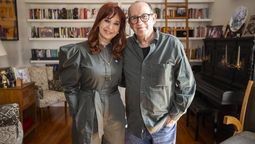 altText(Silvio Rodríguez y su pareja visitaron a Cristina Kirchner: 