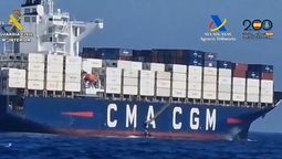 Unos de los buques asaltados en altamar.