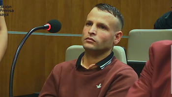 Moisés Martínez durante la audiencia.