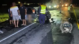 altText(Muere una mujer embarazada tras choque frontal en ruta 3 en Paysandú)}