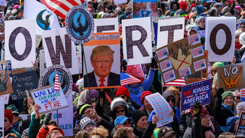 Más de 3.300 manifestaciones en EEUU protestan contra Donald Trump, la guerra en Irán y el ICE