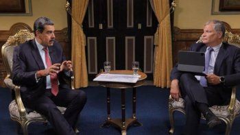 Nicolás Maduro en el programa Conversando con Correa.