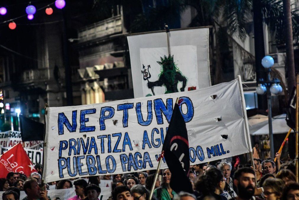 Movilización en contra del proyecto Neptuno. 