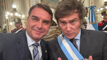 Escándalo regional: Milei colaboró en la fuga de Flavio Bolsonaro hacia EEUU
