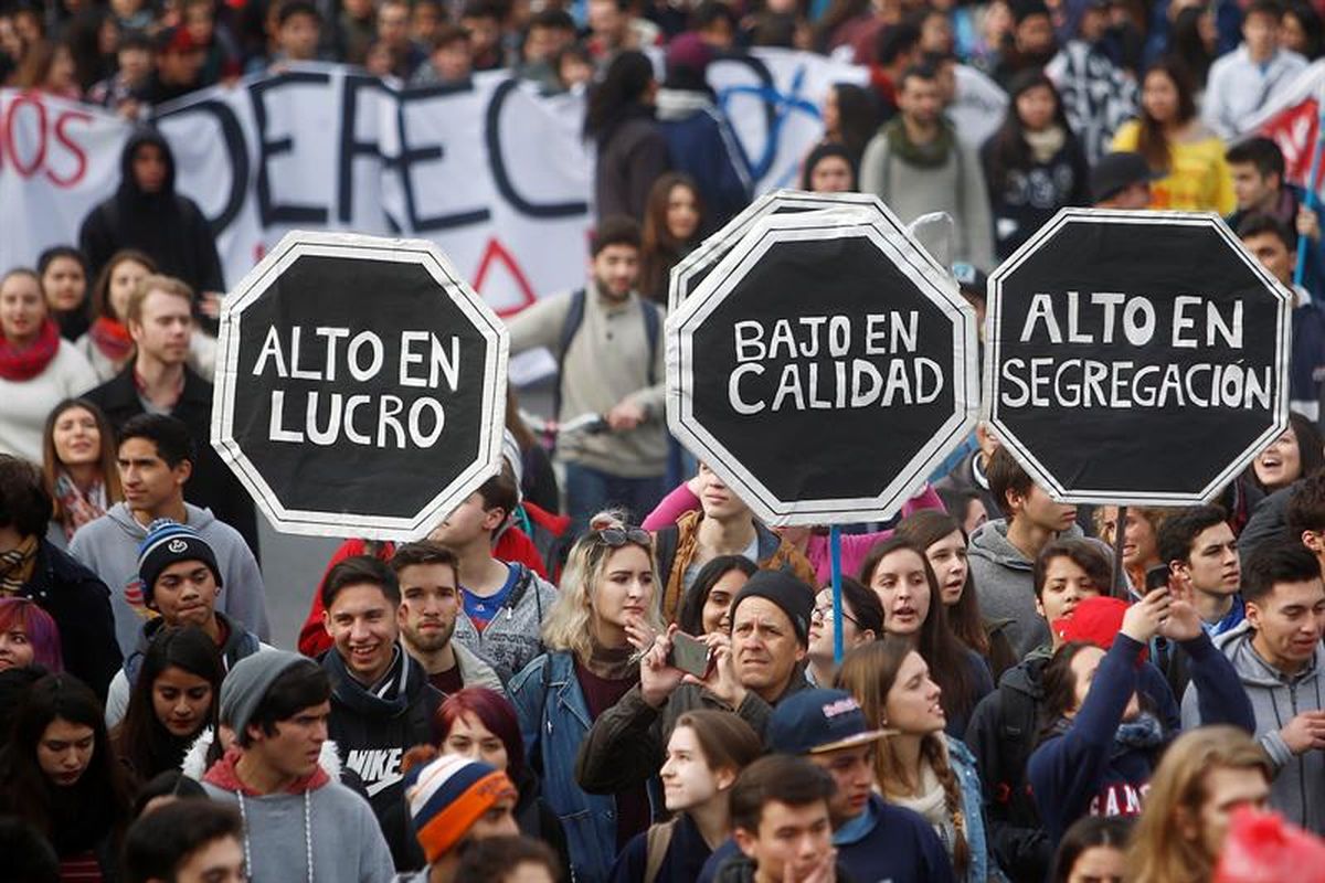 Los estudiantes chilenos volvieron a las calles.