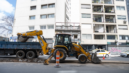 altText(Comenzó la obra para la ciclovía en 18 de julio)}