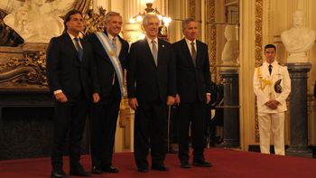 Reunión Lacalle Pou- Alberto Fernández en Anchorena