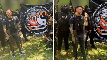 Reapareció Marset con varios hombres armados y encapuchados.