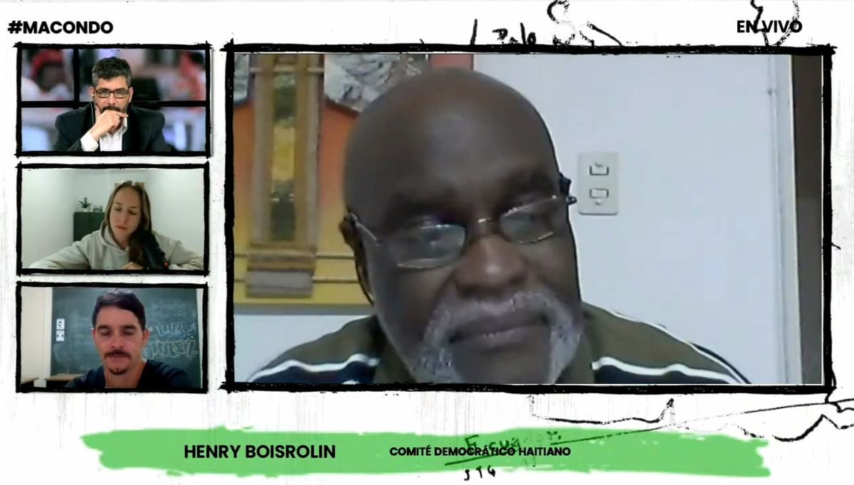 Henry Boisrolin habló en Macondo sobre la crisis de Haití.