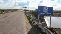 altText(Pese a la lluvia bajó la reserva de agua en Paso Severino)}