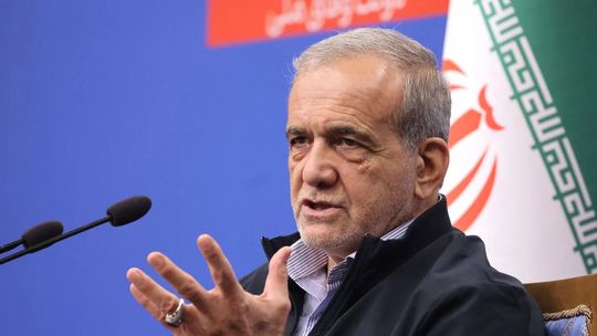 El presidente de Irán, Masoud Pezeshkian.