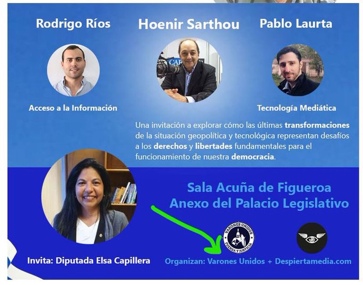 El ahora femicida daba catedra sobre derechos.
