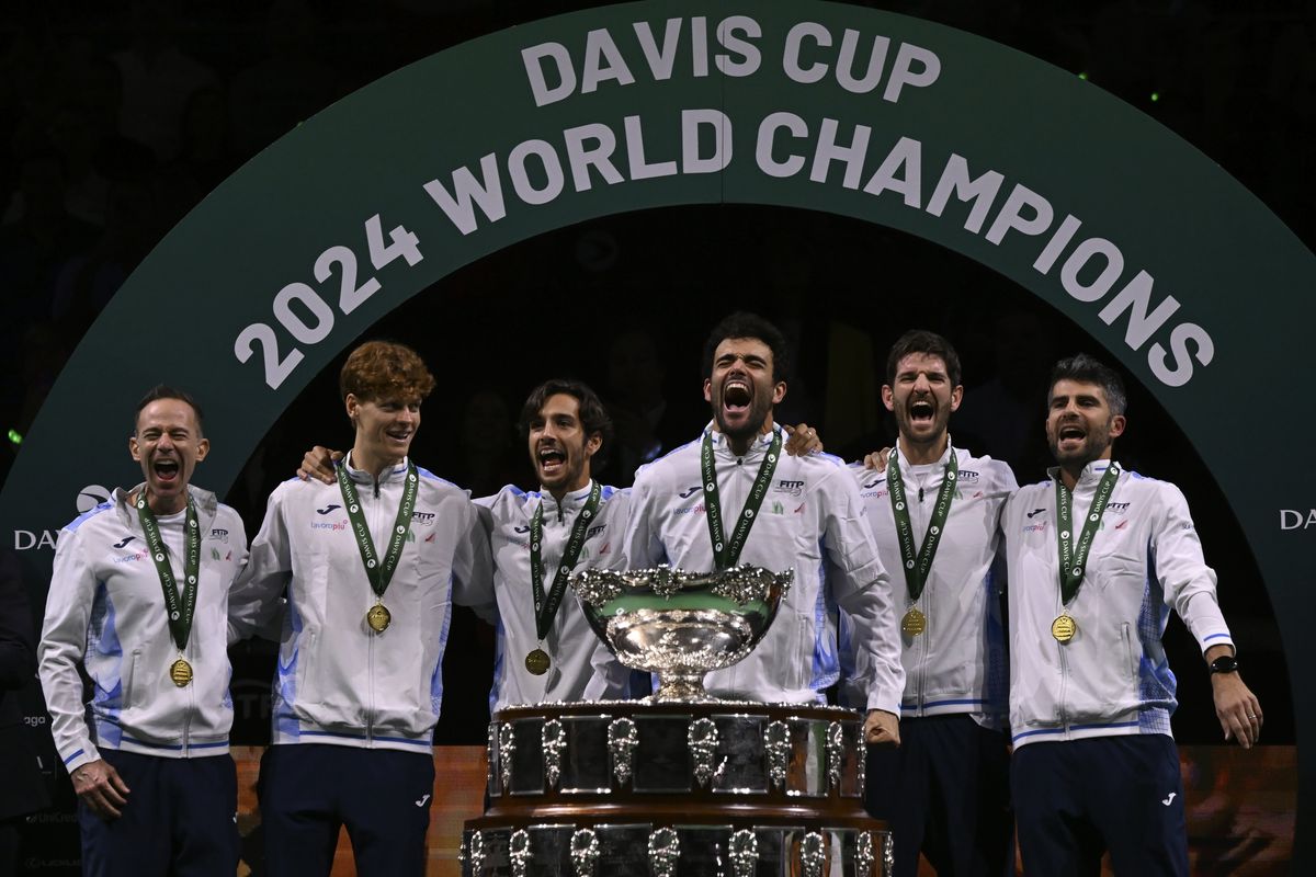 Italia campeón de la Copa Davis.