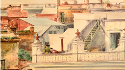 altText(Comienza la muestra “Acuarelistas franceses” en el Cabildo)}