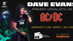 altText(Dave Evans (co - fundador de AC / DC) se presenta hoy en Sala Rincón)}