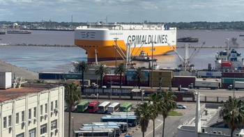 Puerto de Montevideo recibió al buque Ro-Ro más grande de su historia.