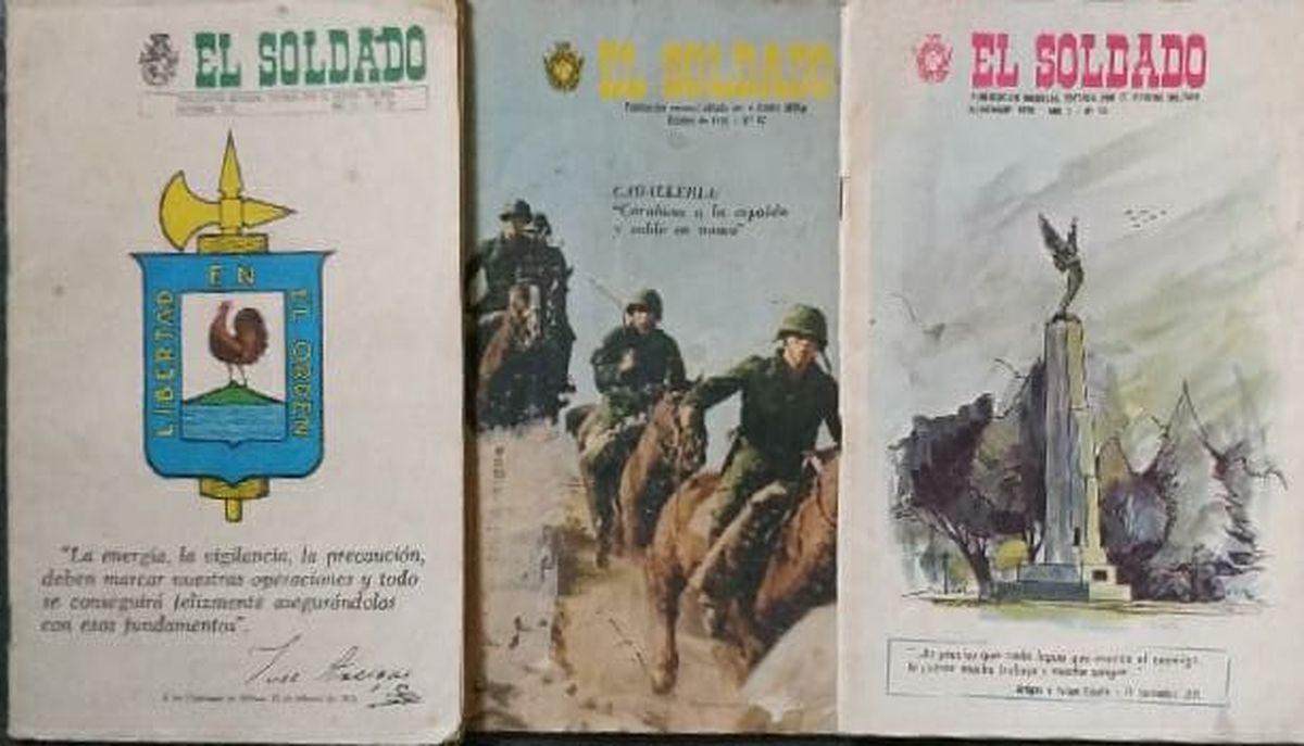 Revistas El Soldado de la época de la dictadura