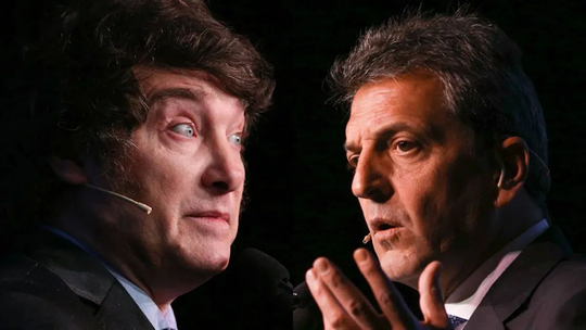 Mínima diferencia entre Milei y Massa.
