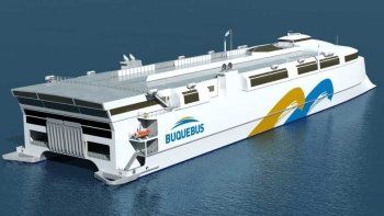 Buquebus presentó el primer ferry eléctrico del mundo