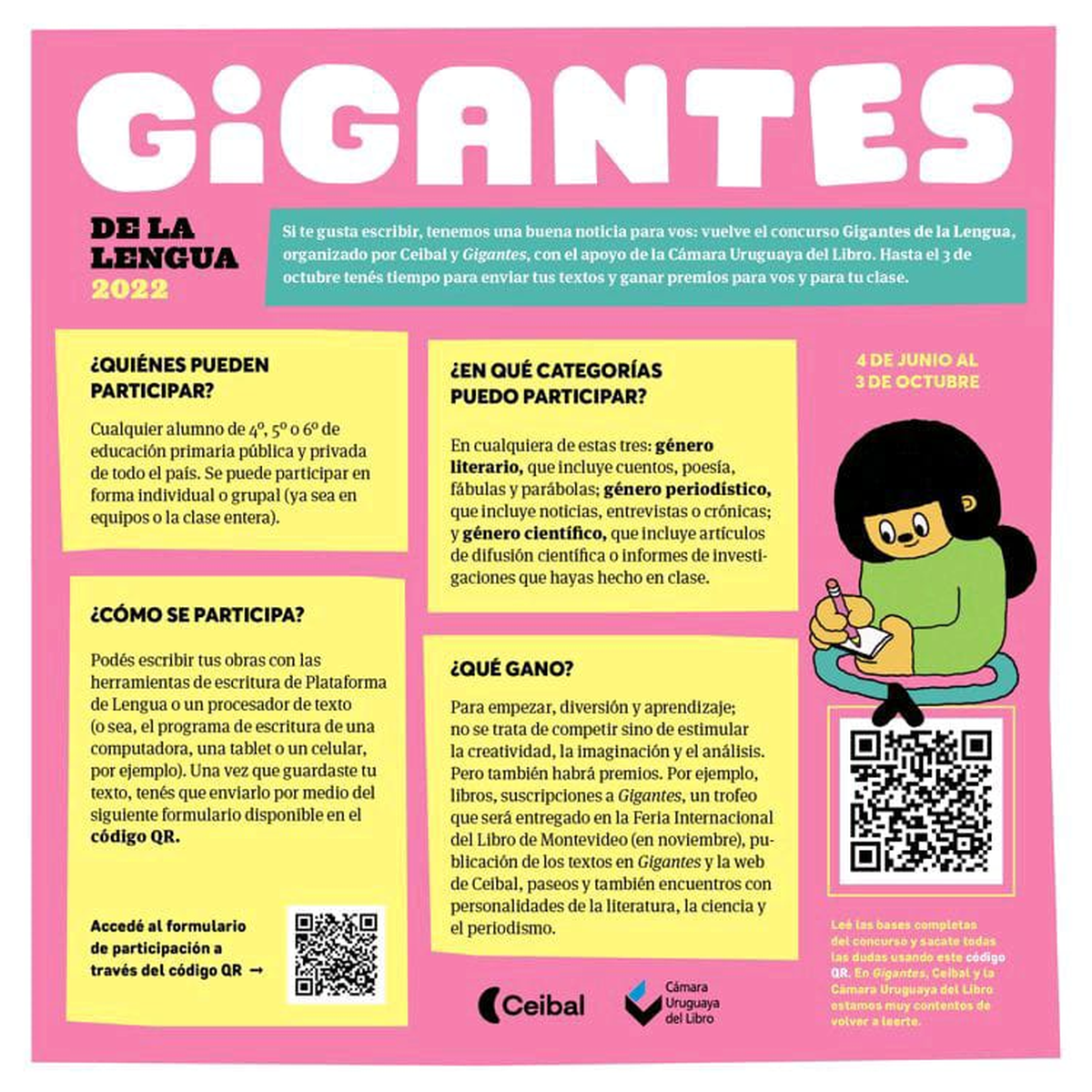 Bases del concurso Gigantes de la Lengua.