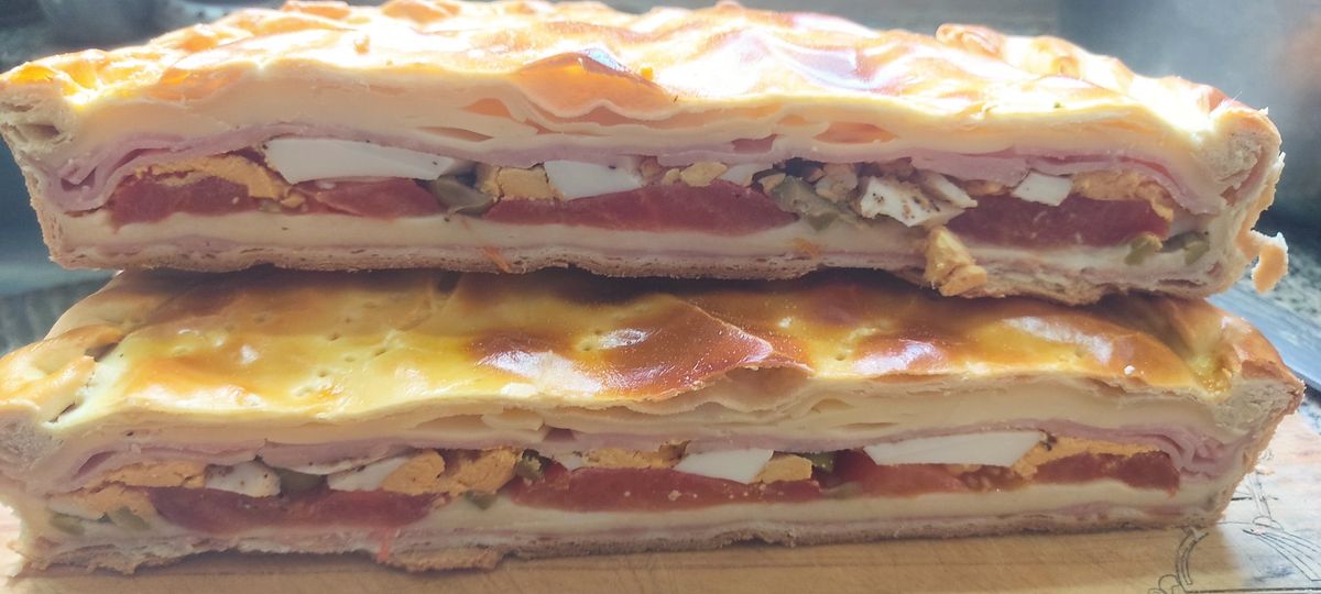 Deliciosa tarta napolitana.