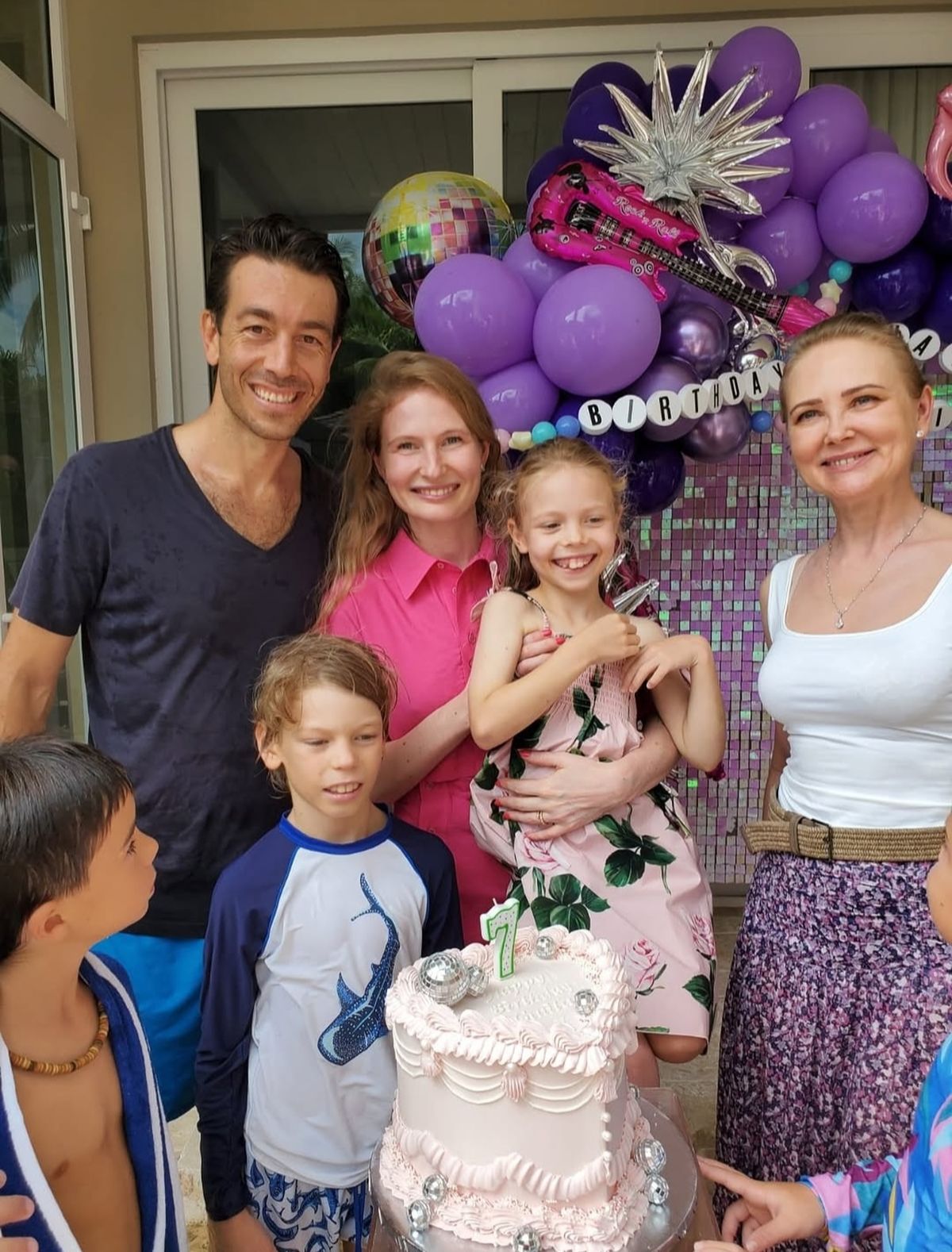 El pasado 7 de septiembre Sartori y familia en el cumpleaños de su hija Giulia.