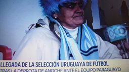 altText(La hincha de la selección que fue al aeropuerto a apoyar a Bielsa)}