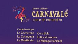 altText(Primer tablado del colectivo Carnavalé este domingo)}