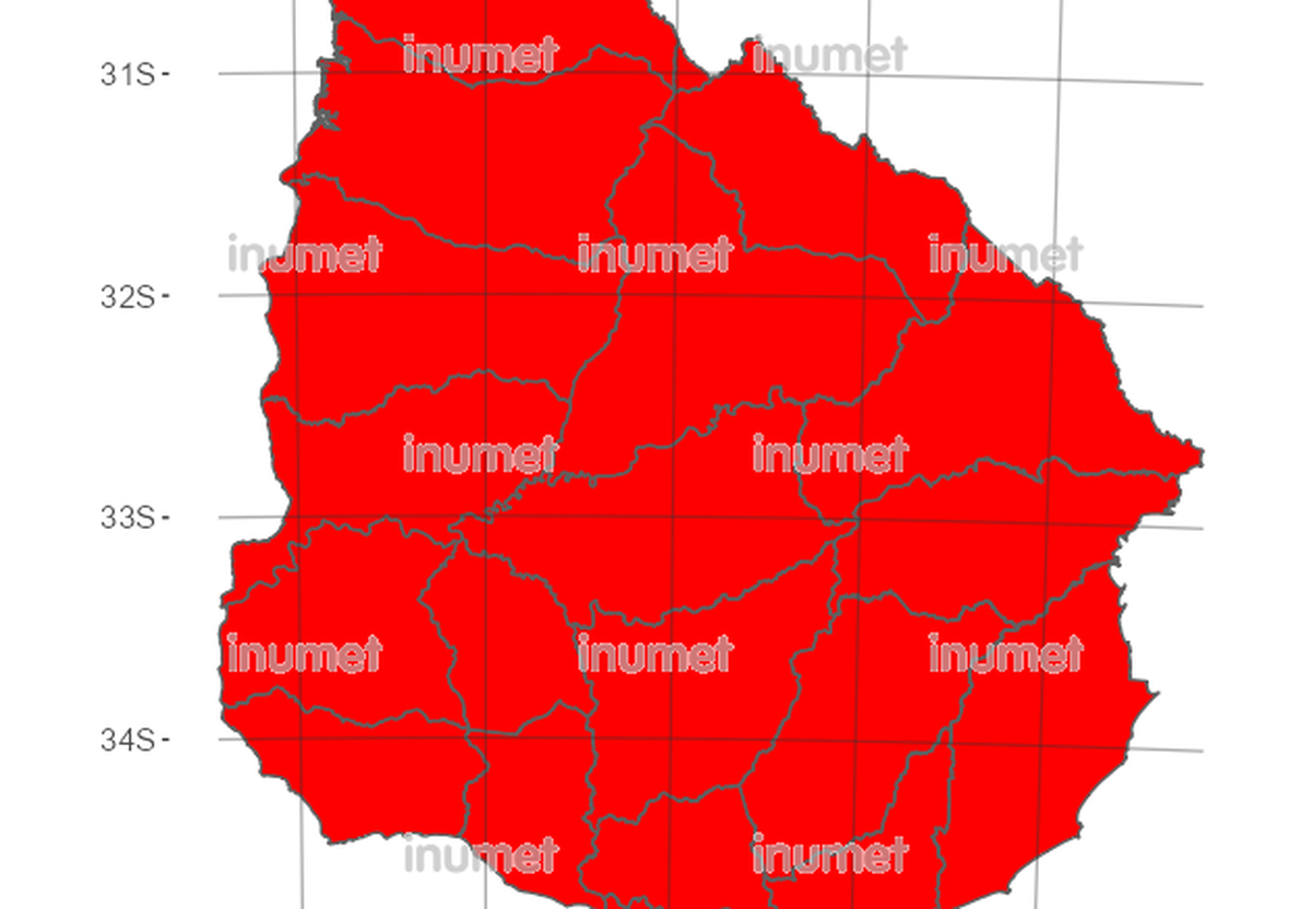 Incendios forestales: todo el país en zona de “riesgo muy alto”, según Inumet