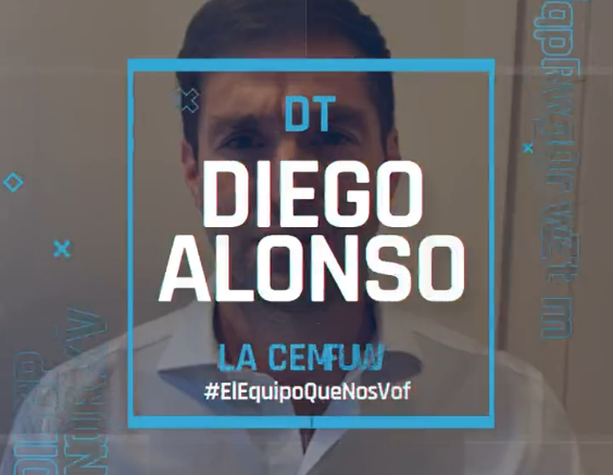 Diego Alonso se presentó ante la parcialidad celeste