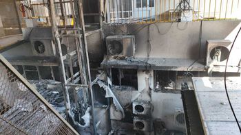 Incendio en el Edificio del Servicio Nacional de Sangre