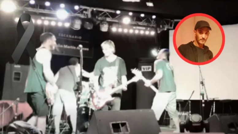 Conmoción: guitarrista argentino murió en pleno show