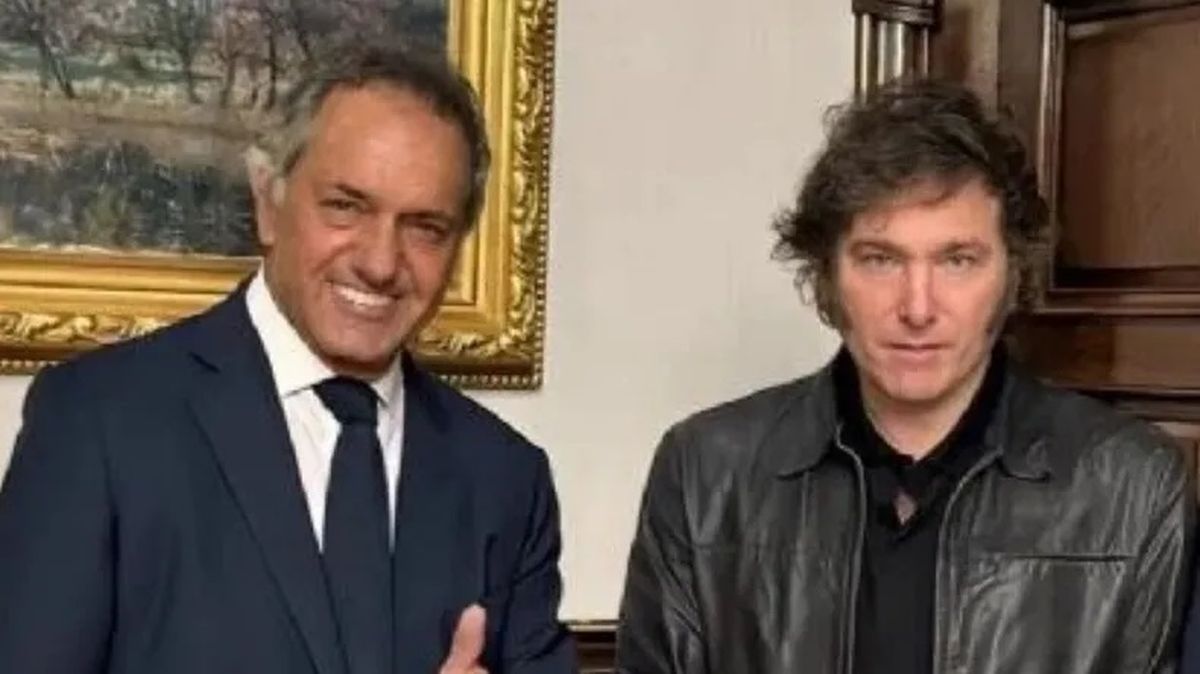 Daniel Scioli y Javier Milei.