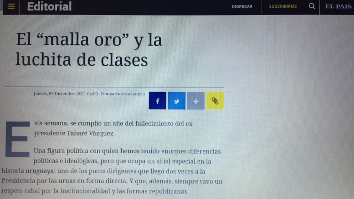 El País y la “luchita de clases”