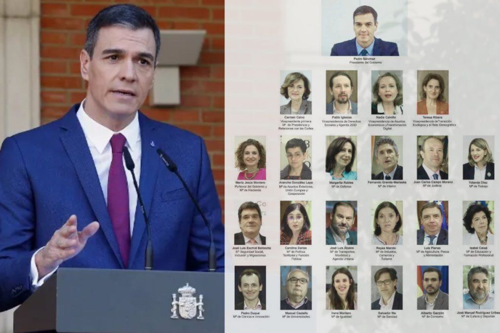 España: Pedro Sánchez ya tiene su nuevo gabinete.