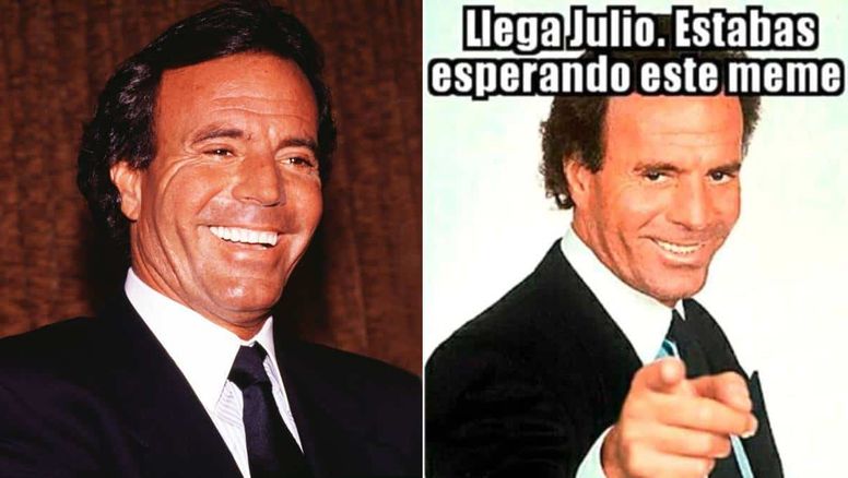 Julio Iglesias habló sobre el furor de los memes con su imagen