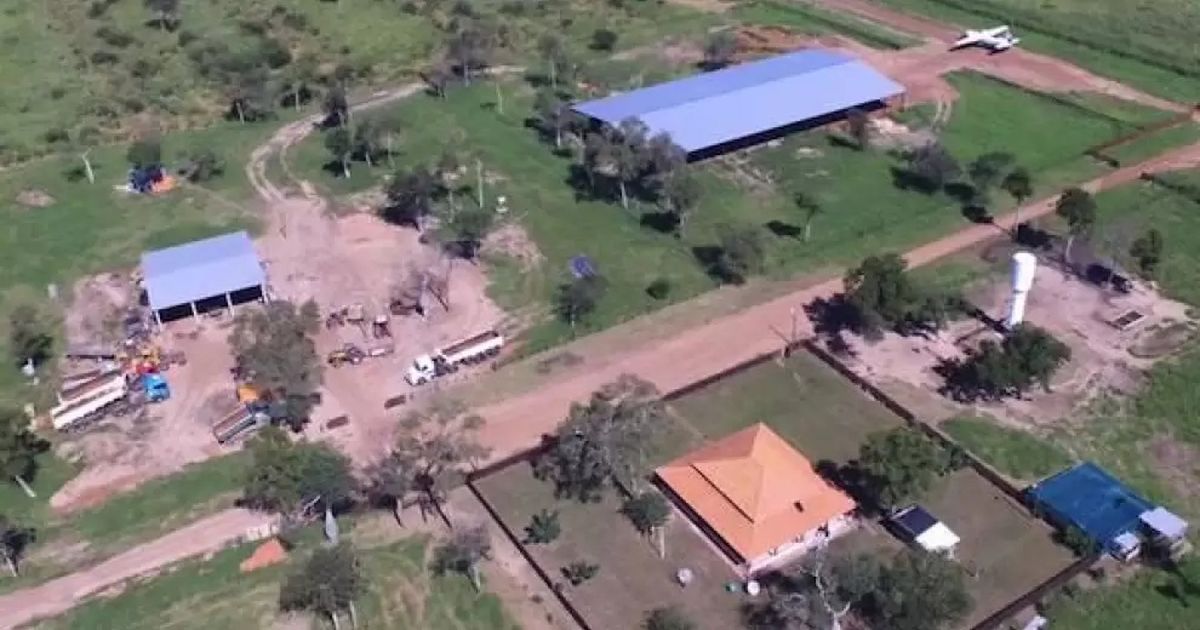 Estancia narco ganadera El Tigre, ubicada Agua Dulce (Alto Paraguay).