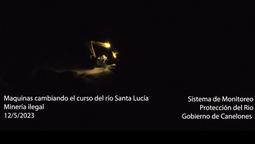 altText(Minería ilegal cambia el curso del río Santa Lucía, denuncian)}