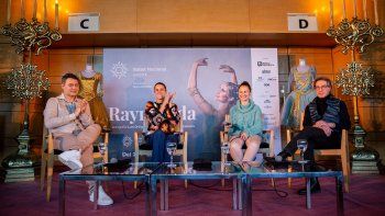 Iñaki Urlezaga, Maria Riccetto, Paula Penachio y Pablo Aharonian durante la presentación de Raymonda, la nueva producción del Ballet Nacional del Sodre.