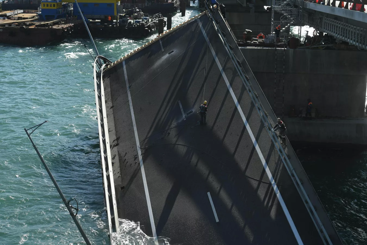 El puente de Crimea fue atacado el pasado 8 de octubre.