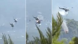 Secuencia del choque de los helicópteros.