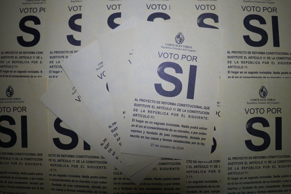 Intención de voto por los plebiscitos.